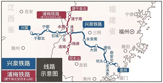 福建省结束四县不通铁路历史 出省铁路通道增至11条