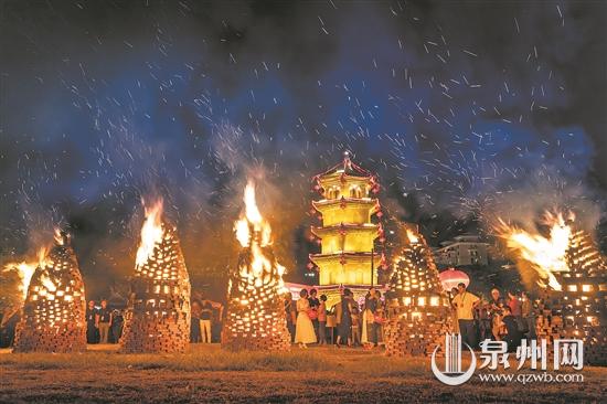 泉州特殊习俗——烧塔仔 已成为当地重要民间节庆活动