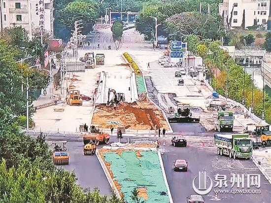 少林路目前还处于施工阶段 明年元旦前有望通车 